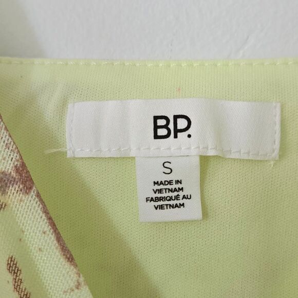 BP. Ruched Cropped Cami Abstract Yellow - Picture 4 of 7